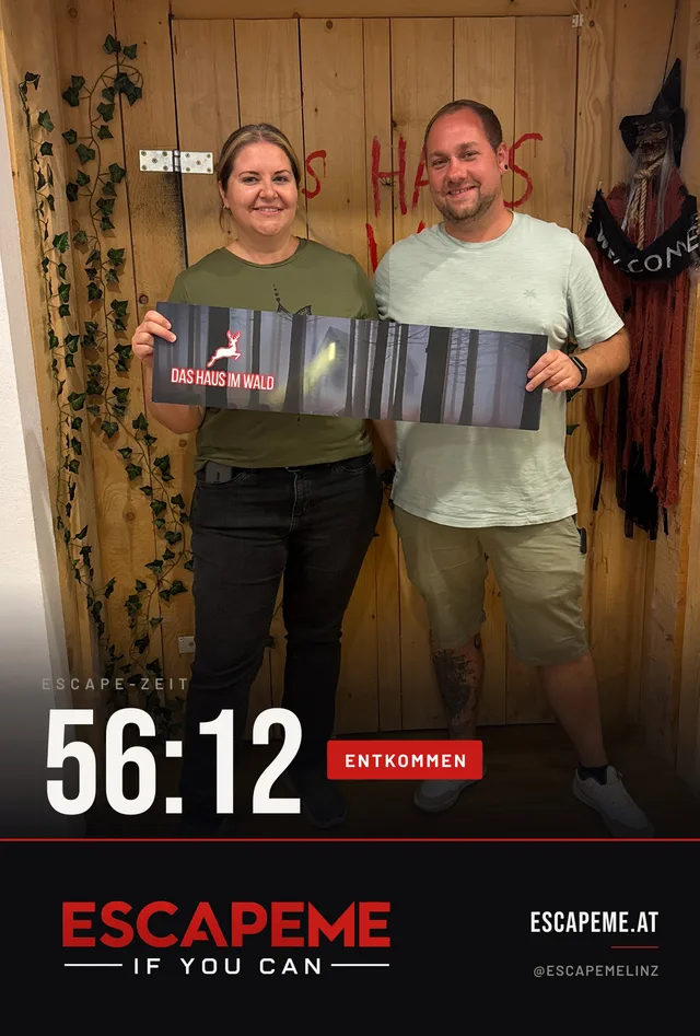 Team nach dem Escape Room bei EscapeMe Linz