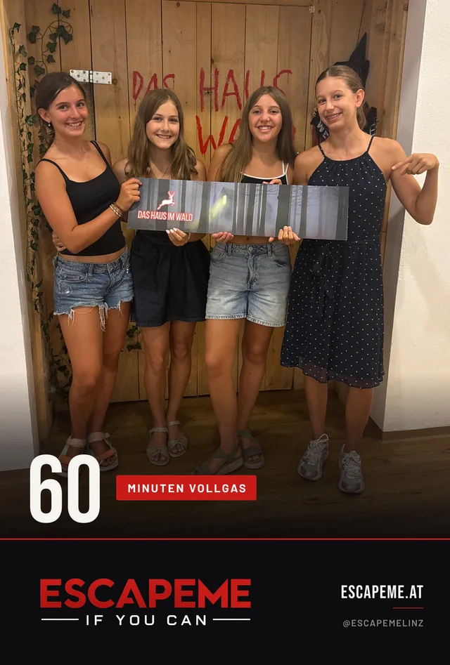 Team nach dem Escape Room bei EscapeMe Linz