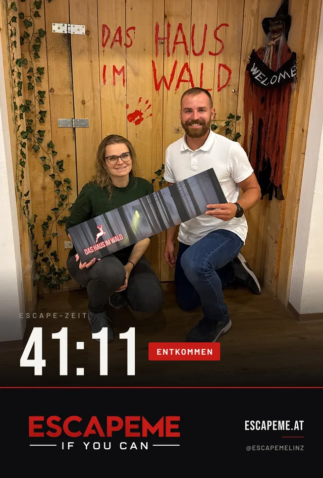 Team nach dem Escape Room bei EscapeMe Linz