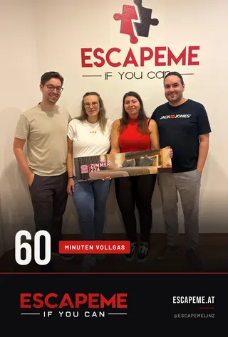 Team nach dem Escape Room bei EscapeMe Linz