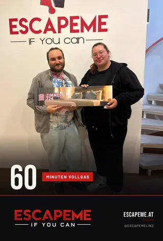 Team nach dem Escape Room bei EscapeMe Linz
